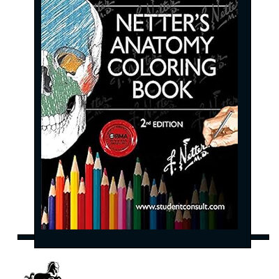 The Netter’s Anatomy Coloring Book 2th editionکتاب رنگآمیزی آناتومی نتر ویرایش دوم